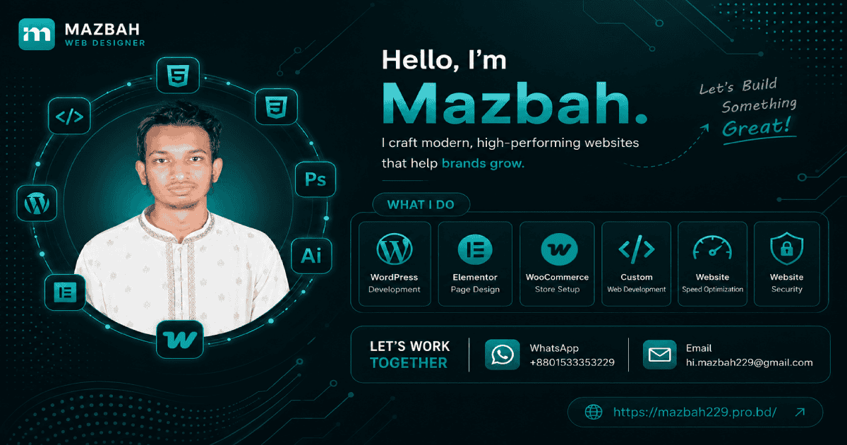 Mohammad Mazbah Uddin – Best WordPress Developer in Bangladesh